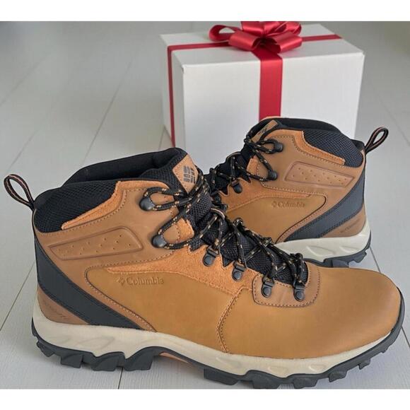 NIB COLUMBIA 1594731-291 MEN\'S NEWTON RIDGE PULS II WATERPROOF ELK/BLACK BOOT 14 main image 9